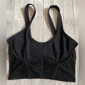 ALO yoga corset style mesh bra tank